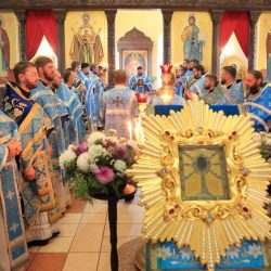 Состоялась Божественная литургия перед Жировицкой иконой Божией Матери