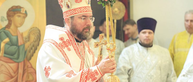 Епископ Серафим совершил пасхальную Божественную литургию в кафедральном соборе