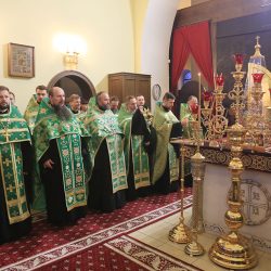 В Никольском соборе состоялось торжественное вечернее богослужение в день памяти прп. Серафима Саровского
